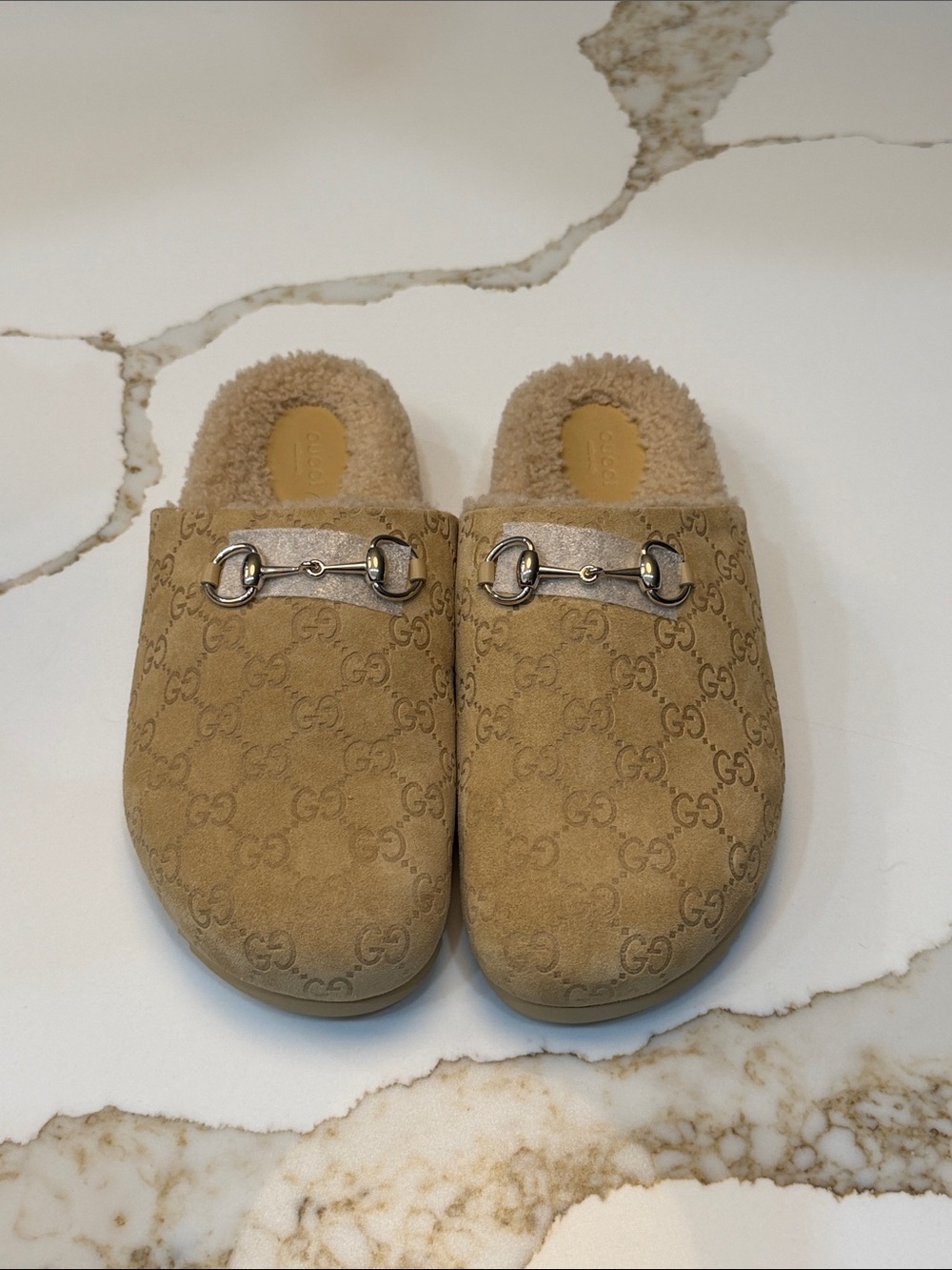 Women’s Gucci Shearling Mule SZ42
